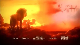 DVD Menu Walkthrough to The Lion King 2019