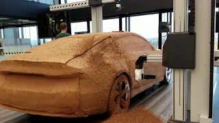 2018 Audi A7 (timelapse) created in clay by milling machine at Audi's new design center