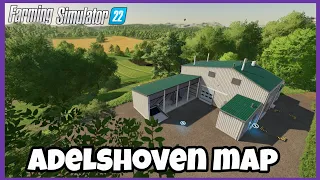 ADELSHOVEN MAP - NEW MOD MAP: FARMING SIMULATOR 22 *FLY OVER*