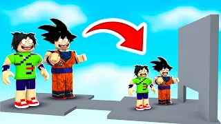 GIGANTE VS PEQUENO NO DESAFIO DO ROBLOX!! (Grow Obby)