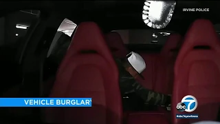 Suspect captured on video burglarizing vehicle in Irvine | ABC7