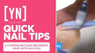 Quick Nail Tips: 5 Common Mistakes Beginners Make with An E-file - #Shorts