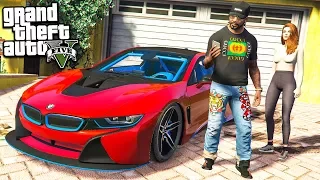 GTA 5 ФРАНКЛИН С ДЕВУШКОЙ КУПИЛИ BMW i8 РЕАЛЬНАЯ ЖИЗНЬ В ГТА 5 МОДЫ #35! ОБЗОР МОДА GTA 5 видео игра