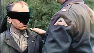 WW2 German Spy Execution by US 7th Army Firing Squad! 1st Time In Color! ww2 Firing Squad Executions