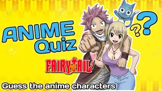 ANIME QUIZ | Guess the anime characters | Fairy Tail. @brainitquizzes