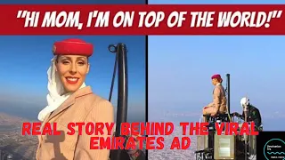 Viral Emirates Ad: 'Flight Attendant' on Top of Burj Khalifa - Behind The Scenes