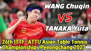 WANG Chuqin vs TANAKA Yuta | ITTF-ATTU Asian Table Tennis Championships Pyeongchang 2023