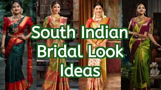 South Indian Bridal Look Ideas ||2023|| #fashion #southindian #bridal #saree