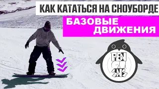 КАК КАТАТЬСЯ НА СНОУБОРДЕ: БАЗОВЫЕ ДВИЖЕНИЯ.