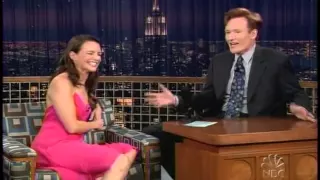 Kristin Davis with Conan O'Brien (10-26-2004)
