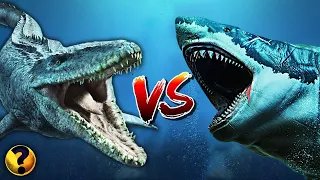 MEGALODON OU MOSASSAURO - QUEM VENCERIA?? ??