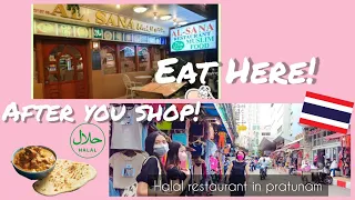 VLOG BKK #13 HALAL RESTAURANT IN PRATUNAM | EAT AND PRAY AFTER SHOPPING #pratunammarket