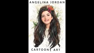 Angelina Jordan in cartoon Art