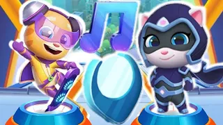 Talking Tom Hero Dash Run Speed of Sound vs Dark Night Event Rockstar Ginger vs Moonlight Angela