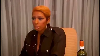 stan twitter: nene leaks looking in disgusted as someone sings "woah woah woah woah"