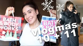 BATH AND BODY WORKS Body Care Sale HAUL , New WINTER Clothes Try-On | VLOGMAS DAY 10 + 11