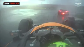Lando Norris onboard contact with George Russell Dutch GP 2023