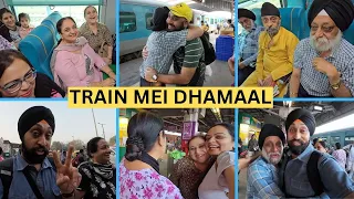 ENTIRE FAMILY IN TRAIN TO CHANDIGARH | AMAZING TRAVEL EXPERIENCE
