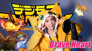 Brave Heart / Ayumi Miyazaki 【Digimon Adventure Theme song】cover by Amelia ft. Saii