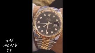 Ufo 361 zeigt seine Rolex und seine Diamanten Ketten