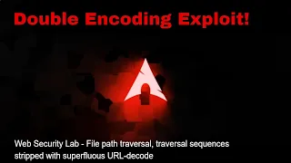Using Double URL Encoding to Bypass Security Mechanisms for a Directory Traversal Attack