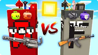 😅ЧАНКИ ЛОРА БУКВА A ПРОТИВ F В МАЙНКРАФТ! ШЕДИ ЛЕСКА НУБИК И БРОК MINECRAFT