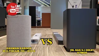 JBL Bar 9.1 Dolby Atmos vs Harman Kardon Multibeam 700 + Citation Sub S - sound battle