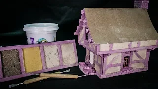 Building a Foam House for Tabletop Gaming PART TWO: STUCCO