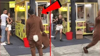BOYFRIEND TRAVELS 1500 MILES IN BEAR COSTUME TO GET CHEATED ON BY GIRLFRIEND!