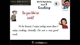 6 Cooking IELTS Speaking Part 1 Answer (British Accent)