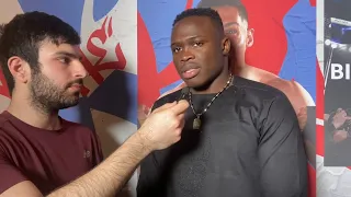 EZRA "THE AFRICAN KING" ARENYEKA ON WANTING TO KNOCKOUT OUT BEN WHITAKER IN  ROUND 9 AT SELHURT PARK