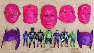 membersihkan topeng starwars Thanos Superman Tiger evolution Spiderman Thor x-man Hulk power rangers