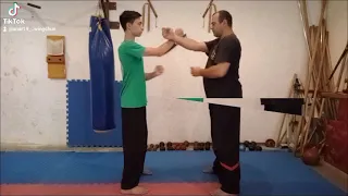 Wing Chun. Урок 12. Защита центральной линии на месте и в движении. Упражнение 1.