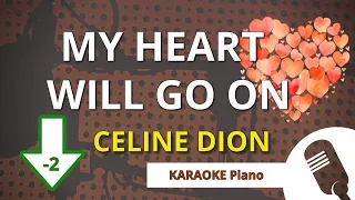 MY HEART WILL GO ON (Celine Dion) - KARAOKE Piano LOWER KEY