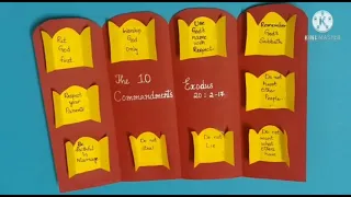 EASY TEN COMMANDMENTS PAPER CRAFTS/CHRISTIAN CRAFTS/ VBS CRAFTS