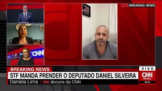 [CNN BRASIL] - Daniela Lima fala “filho da puta” ao vivo ao cobrir caso Daniel Silveira - 16/02/2021