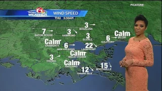 Thursday: Cool and breezy start, mild and sunny day