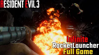 RESIDENT EVIL 3 REMAKE バイオハザード RE:3 Infinite Rocket Launcher Full Game - No Commentary.