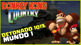 SNES Longplay - Detonado de Donkey Kong Country 101% | Mundo 1