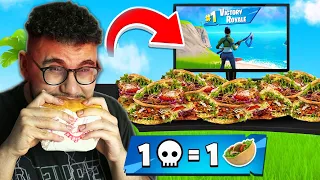 1 KILL = 1 DÖNER CHALLENGE in Fortnite! 😨 vs @TanteChanti