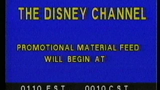 Disney Channel Sign Off & Promo Feed (1985)