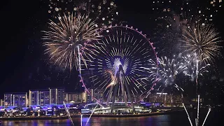 Dubai Fireworks 2024 - Happy New Year AIN Dubai / JBR