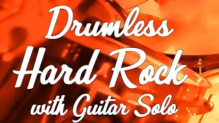 Hard Rock Drumless Backing Track | 132 BPM with Guitar Solo | Real Professional musicians