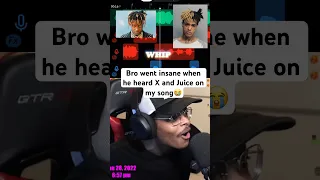 Bro went insane 🤯 Song name - “Tsunami” by Mills #xxxtentacion #juicewrld #imdontai #musicreaction