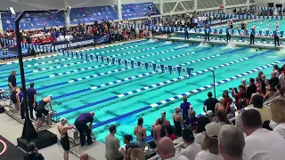 2024 NCAA D1 Women’s 100 Backstroke prelim ht 6 of 7