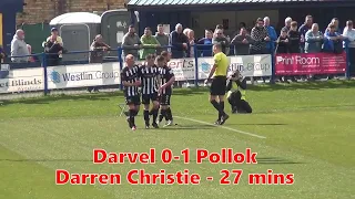 Darvel v Pollok - 15th April 2023 - Goals and Penalty Incident