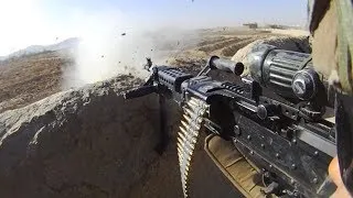 Bullets Whiz Close Over M240B Gunner