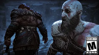 God of War Ragnarok - Kratos vs Thor Boss Fight (Thor Kills Kratos Scene 4K UHD Gameplay)