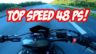 TOPSPEED meiner MT 07 mit A2! | Hartriders