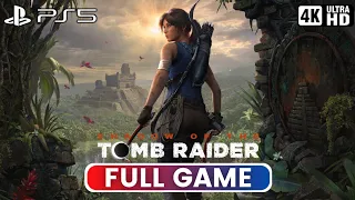 SHADOW OF THE TOMB RAIDER Full Gameplay (PS5 4K 60FPS) No Commentary